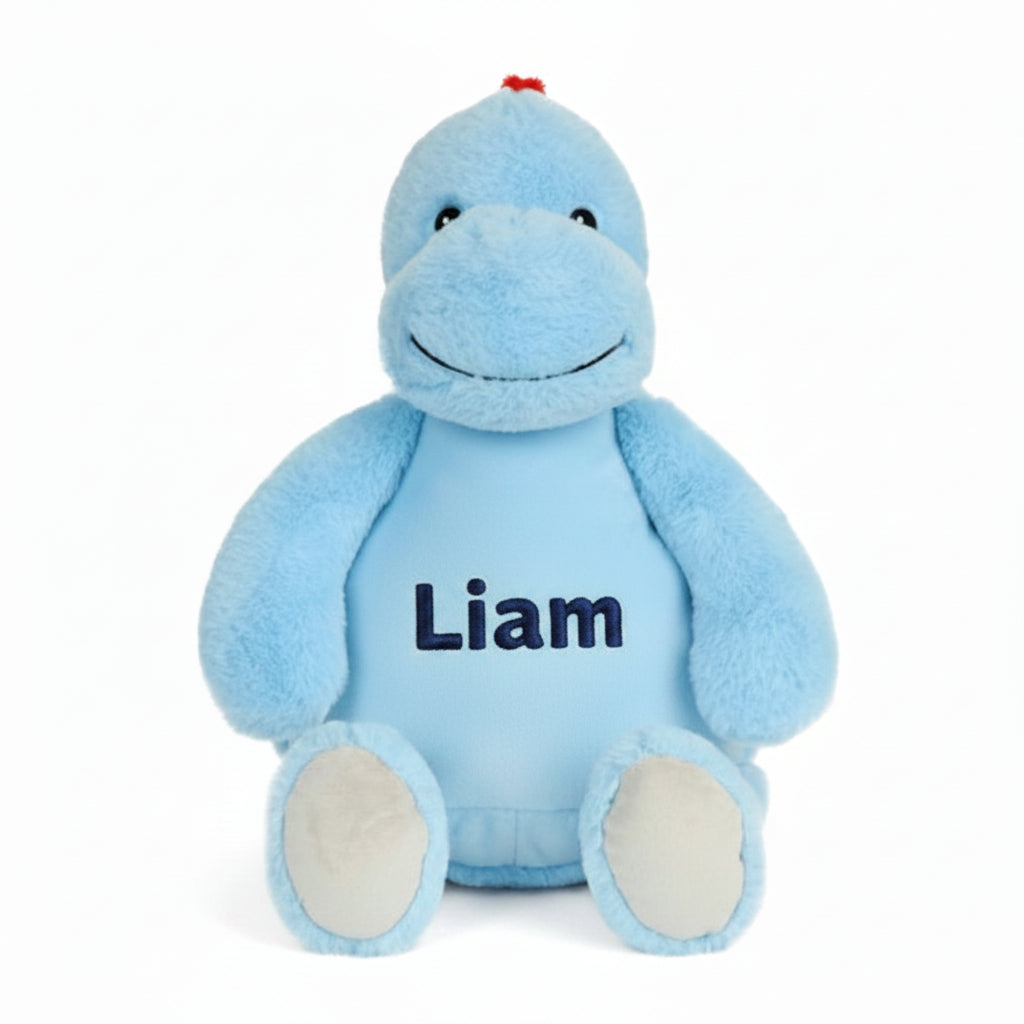 Blauwe baby dino voorkant