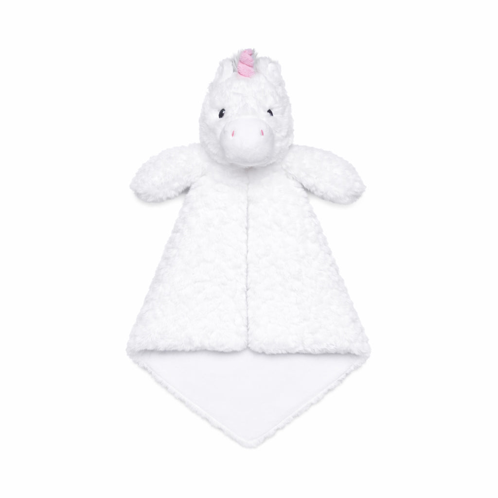 Knuffeldoekje unicorn zacht pluche – voorkant