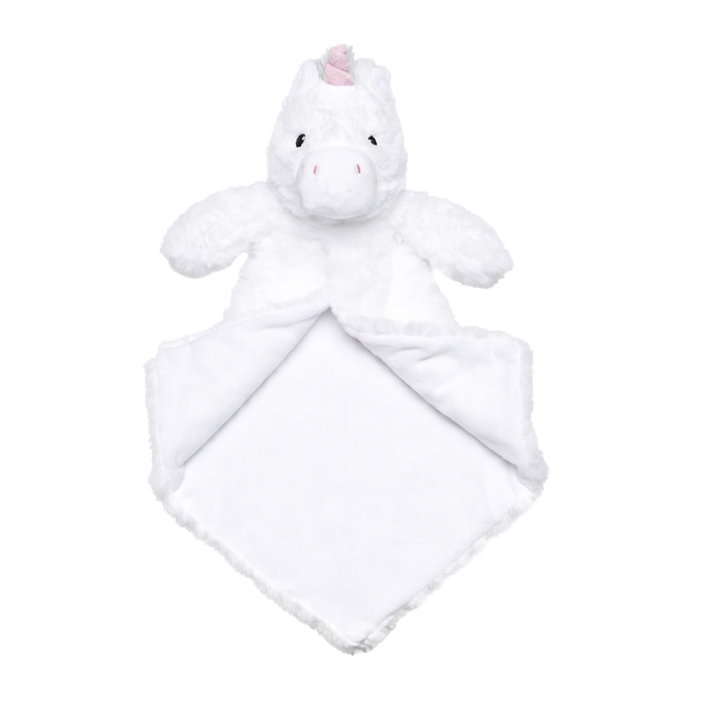 Knuffeldoekje unicorn zacht pluche – detail