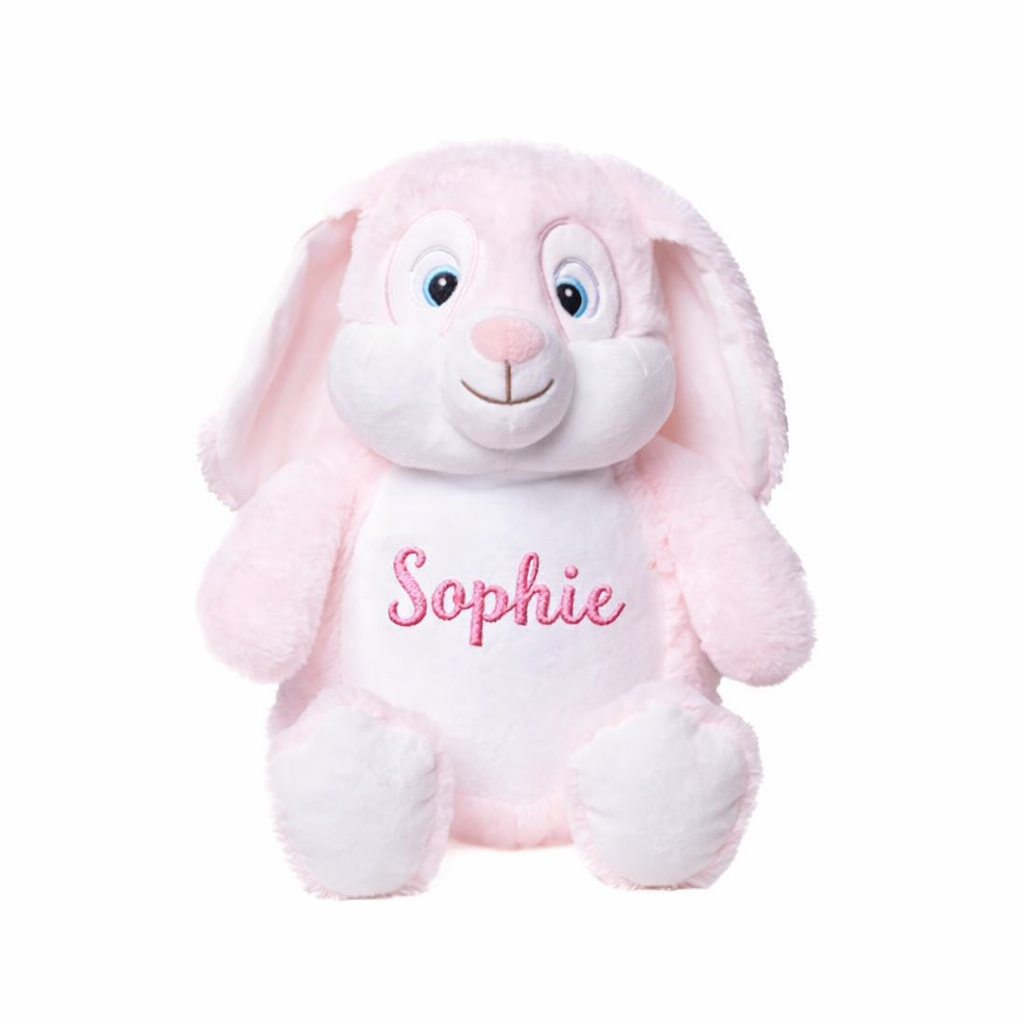 Knuffel met naam, Babyroze konijn