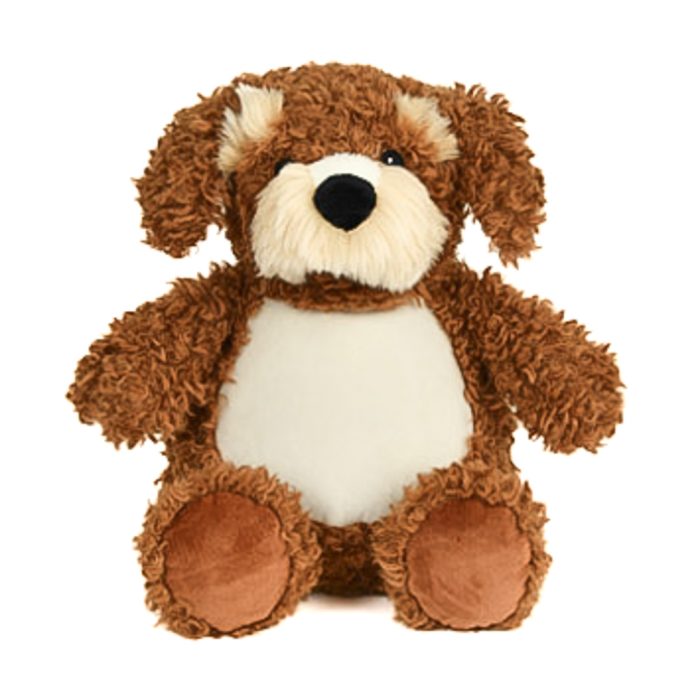 Gepersonaliseerde geboorteknuffel cockapoo bruin – knuffel met naam en geboortedatum borduren