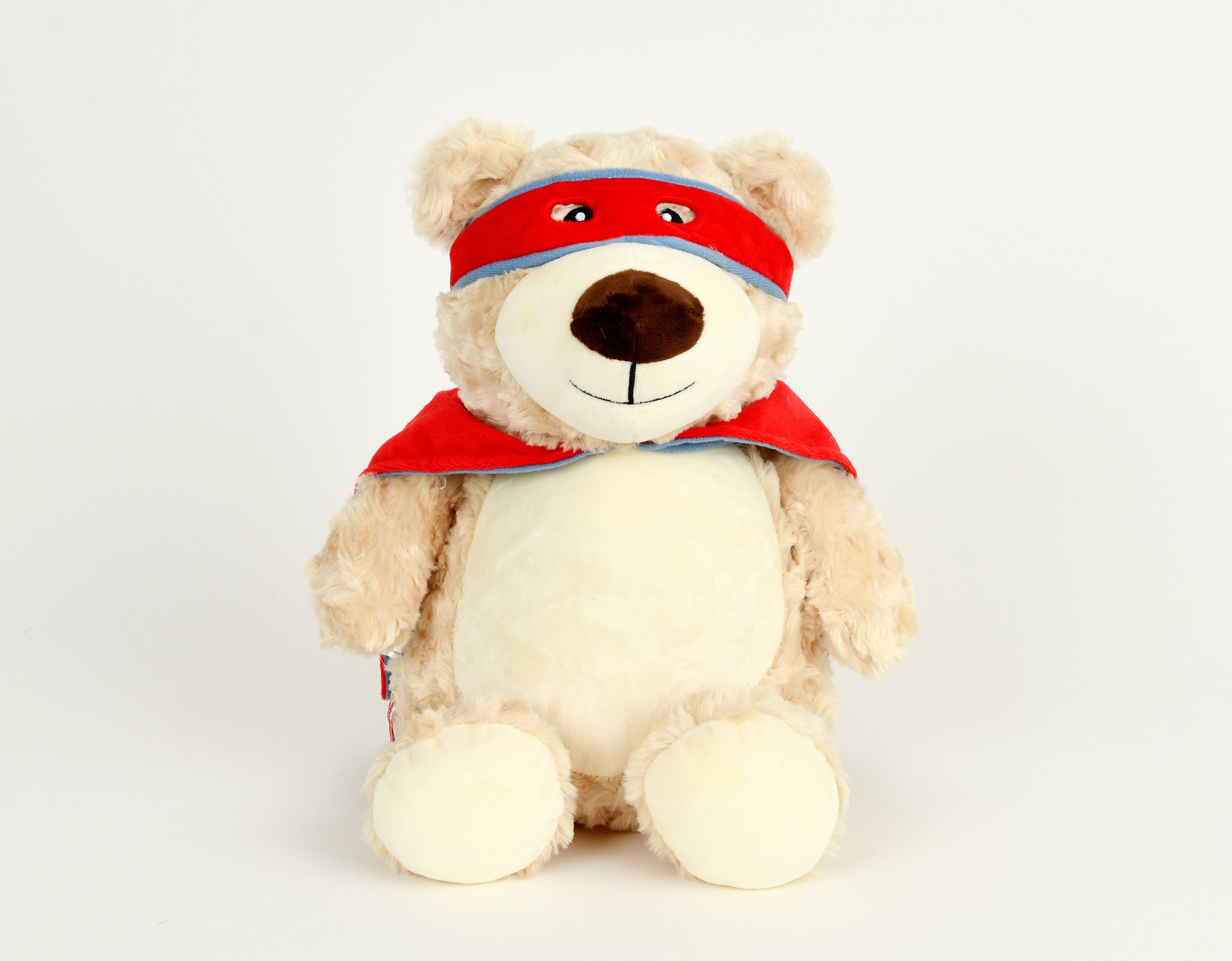 Superheld beer knuffel zacht pluche – voorkant