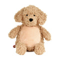 Geboorteknuffel labradoodle zacht pluche geborduurd met naam – voorkant