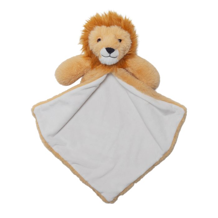 Knuffeldoekje leeuw zacht pluche – open
