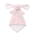 Knuffeldoekje roze konijn zacht pluche – voorkant